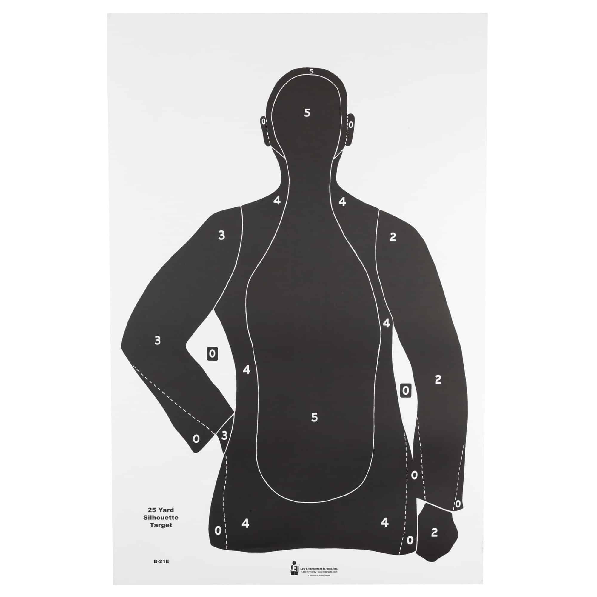 Action Target ACTION TGT B 21E BLK 100PK