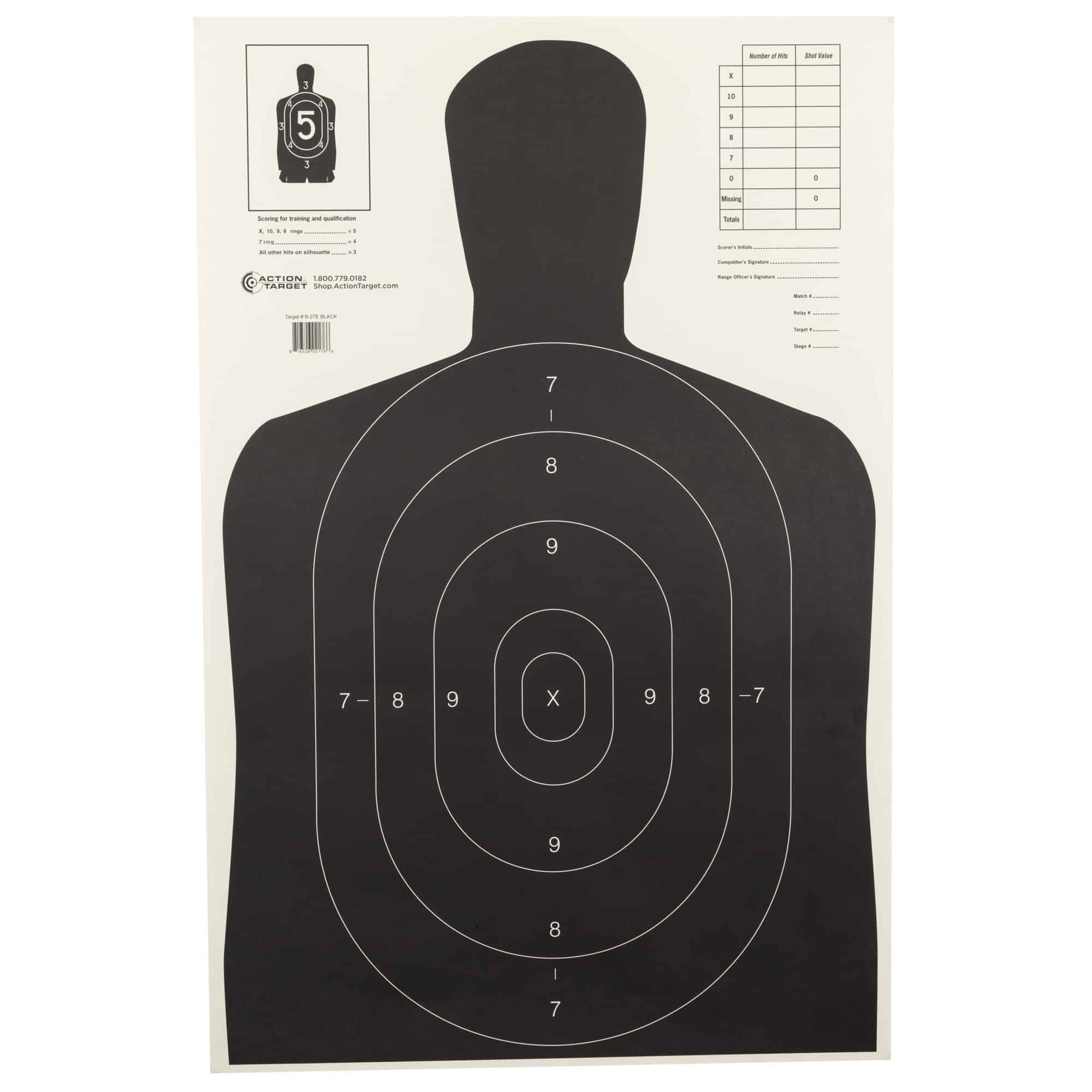 Action Target ACTION TGT B27E BLK 100PK