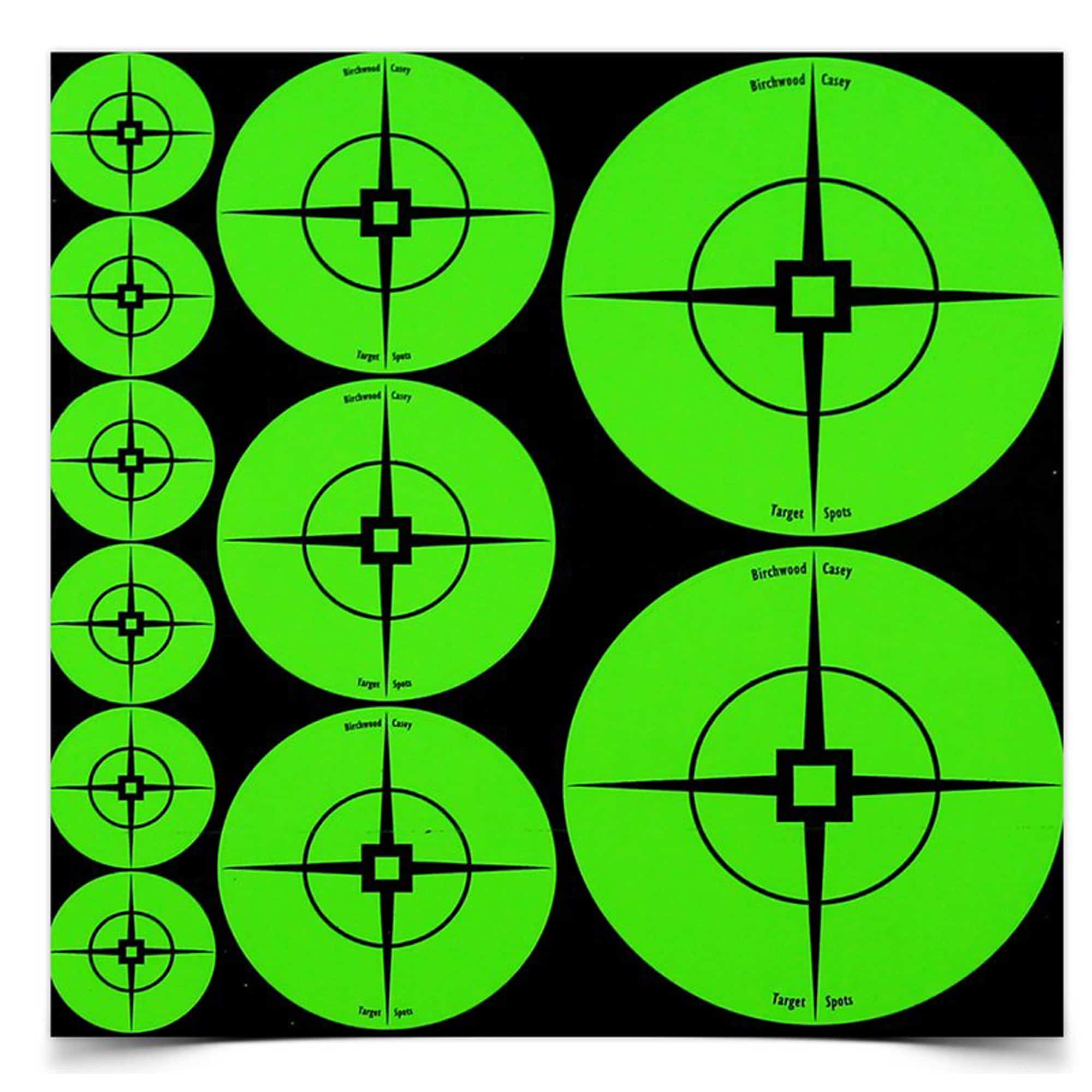 Birchwood Casey B/C TARGET SPOTS GREEN ASSORTMENT