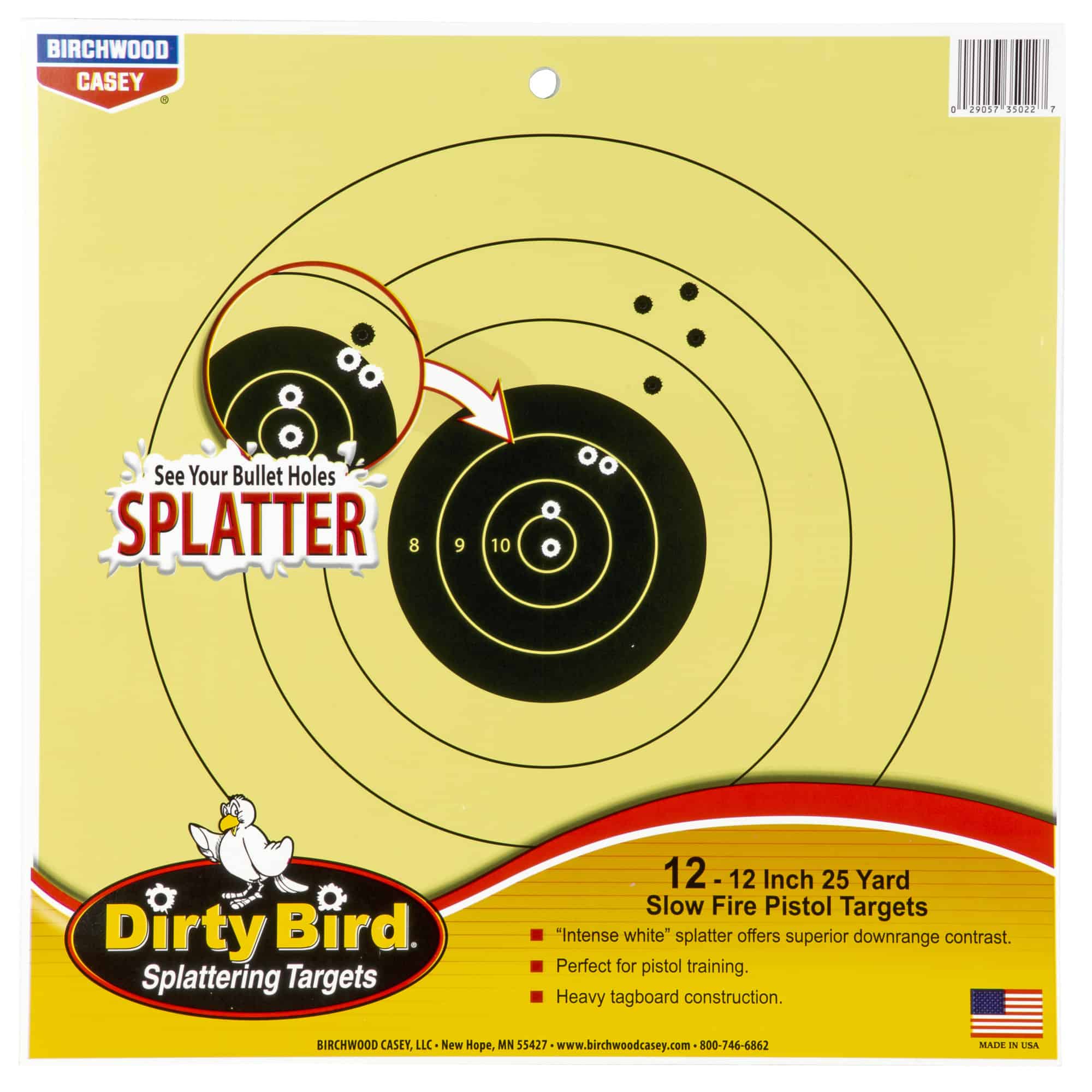 Birchwood Casey B/C DIRTY BIRD 25YD PISTOL 12-12"