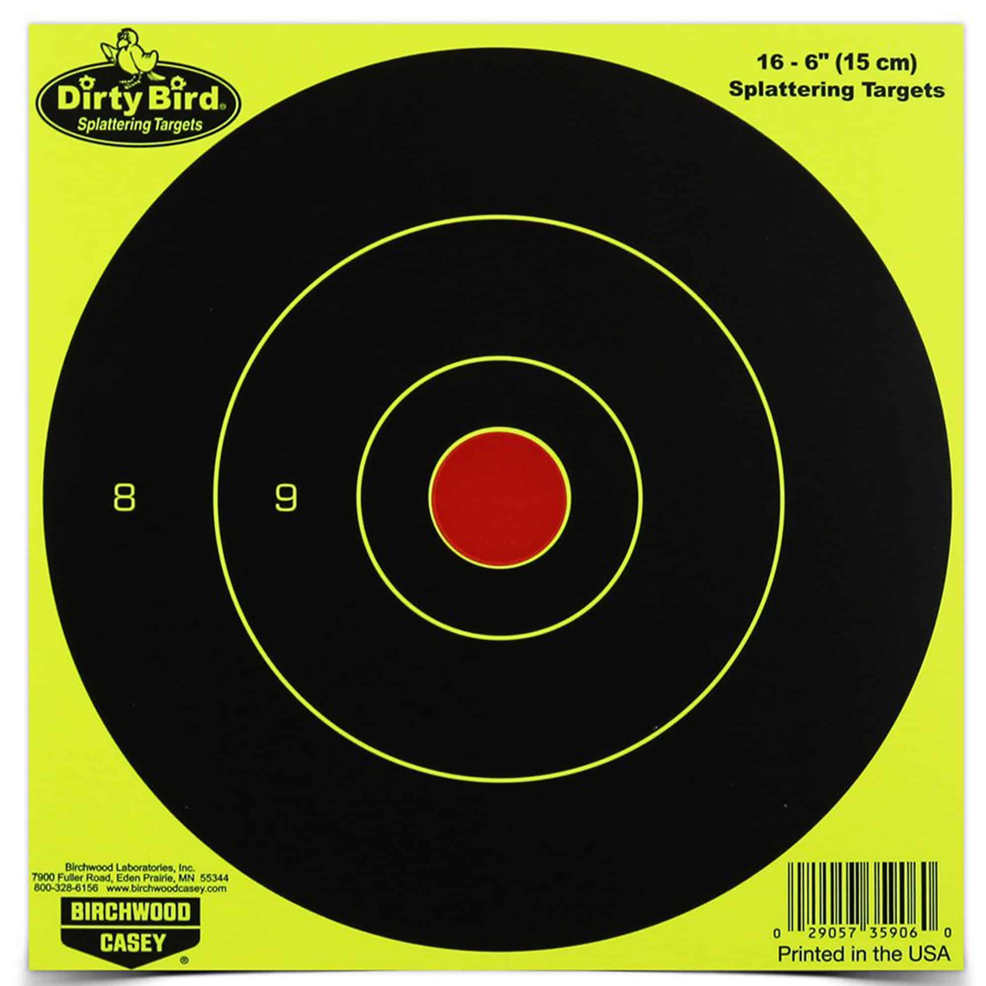 Birchwood Casey B/C DIRTY BIRD YELLOW RND TGT 16-6"