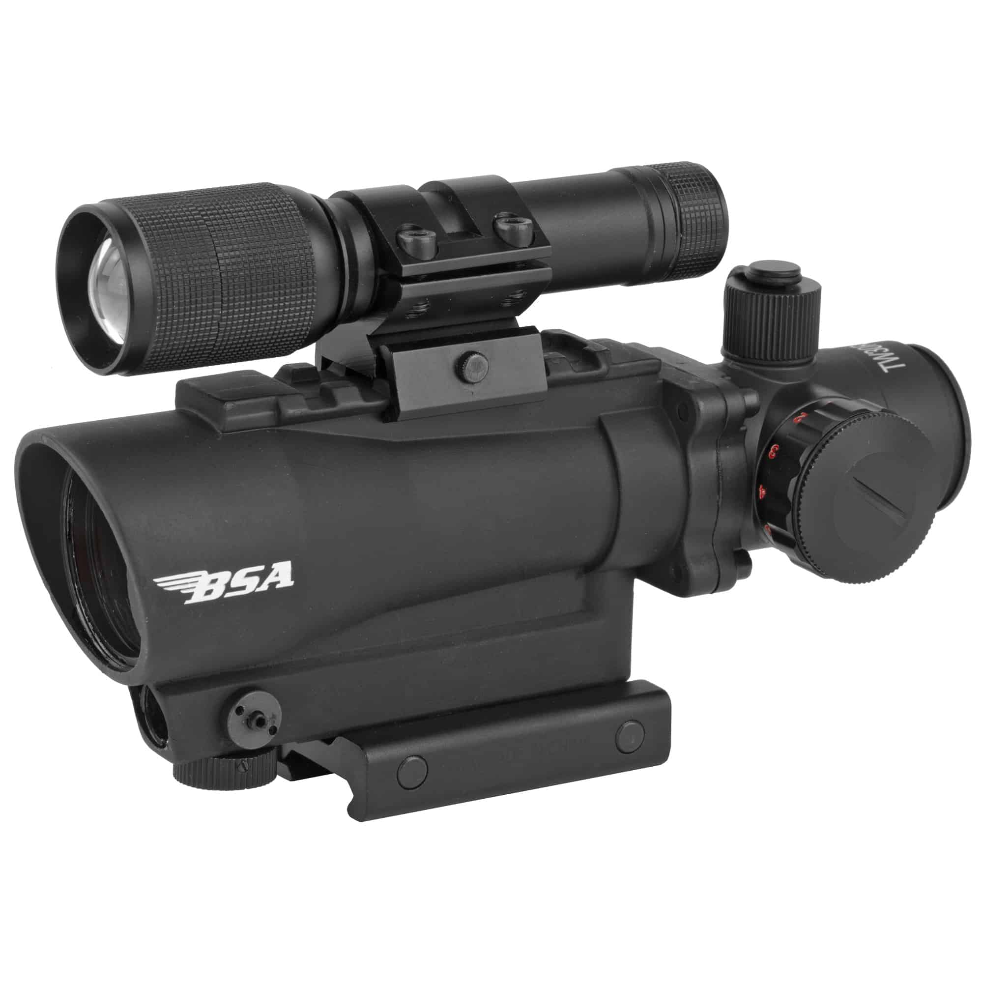 BSA Optics BSA TACT WPN 30MM RD W/RD LSR & LGHT