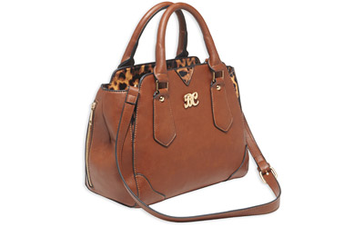 Bulldog Cases BULLDOG SATCHEL PURSE W/HLSTR CHSTNT