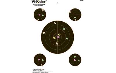 Champion Traps & Targets CHAMPION VISICOLOR SIGHTIN 8" 10PK